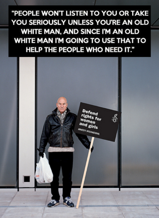 Illustration for article titled Is Sir Patrick Stewart a Feminist? Make It So.